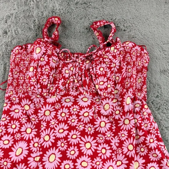 NWT Free People Lucinda Printed Midi Dress CottageFloral Smocked Size L Sun Boho - Picture 16 of 16